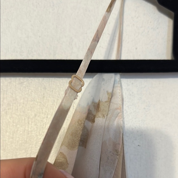 Wayf Cream Asymmetrical Spaghetti Strap Sundress - Picture 6 of 7